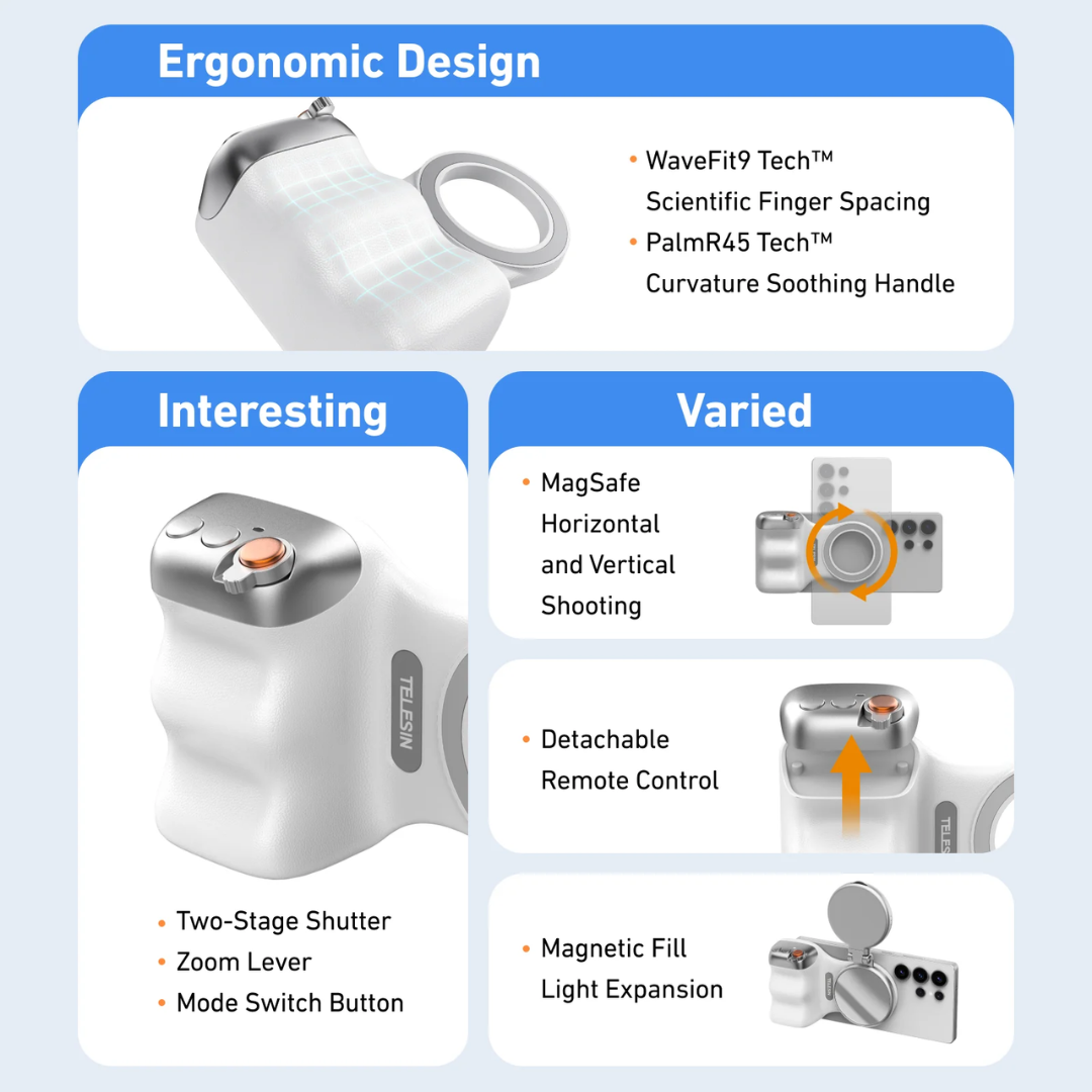 Magnishot – Magnetic Camera Handle with Remote