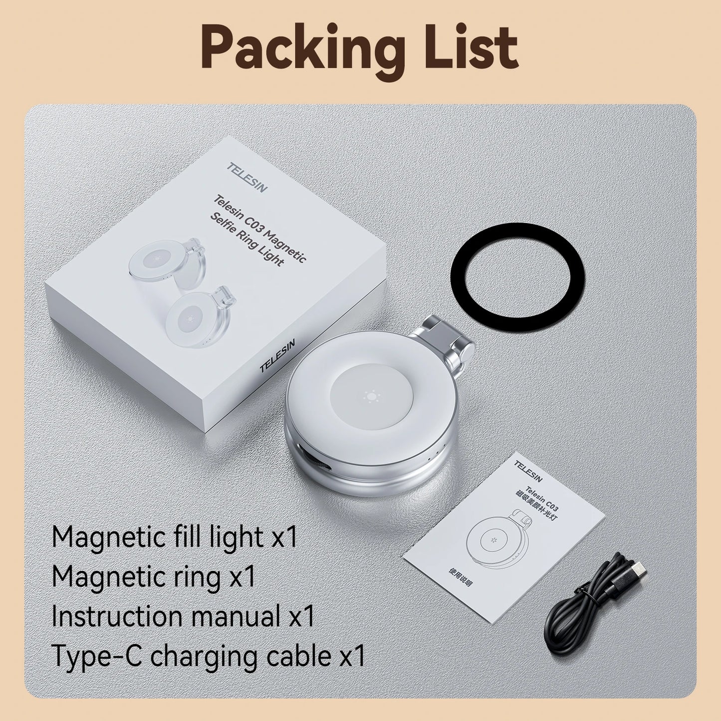 MagniGlow ✨ – Compact Magnetic Light 📸 for Stunning Selfies 💡