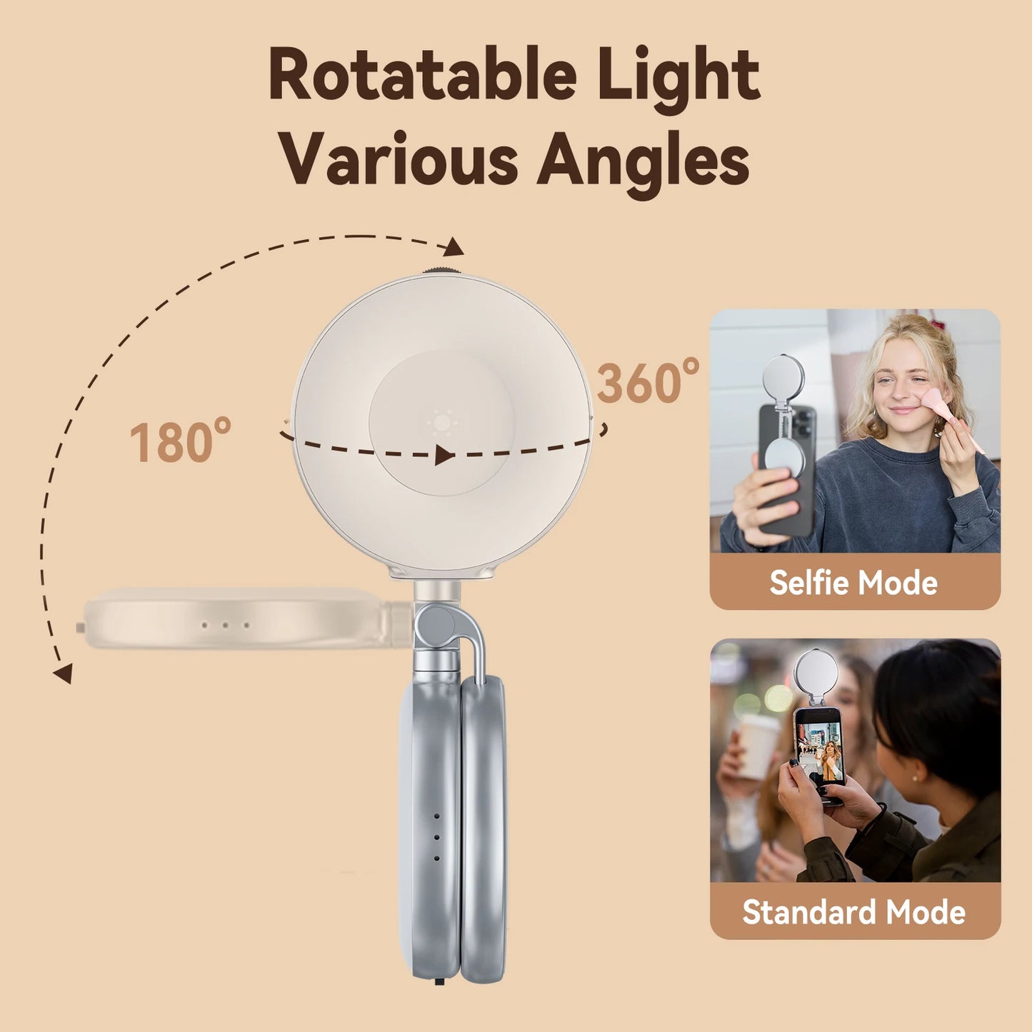 MagniGlow ✨ – Compact Magnetic Light 📸 for Stunning Selfies 💡