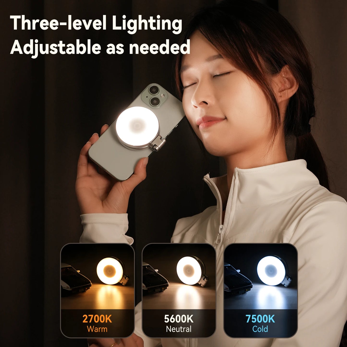 MagniGlow ✨ – Compact Magnetic Light 📸 for Stunning Selfies 💡