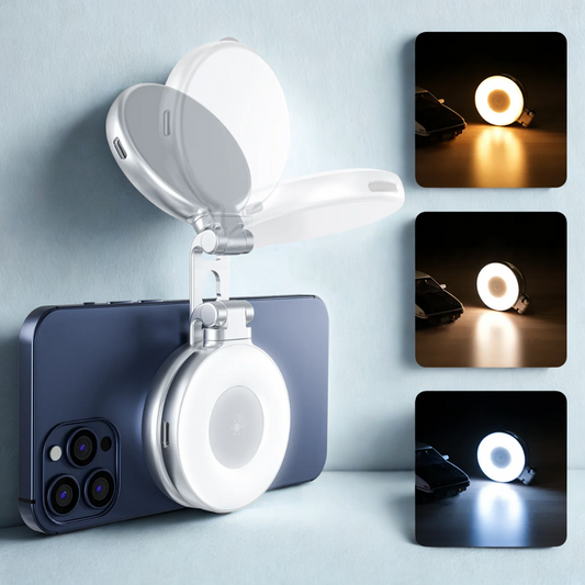 MagniGlow ✨ – Compact Magnetic Light 📸 for Stunning Selfies 💡